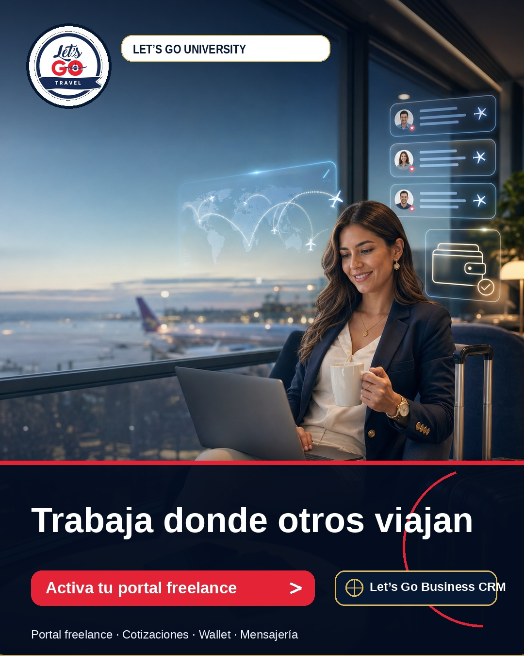 Trabaja desde el aeropuerto